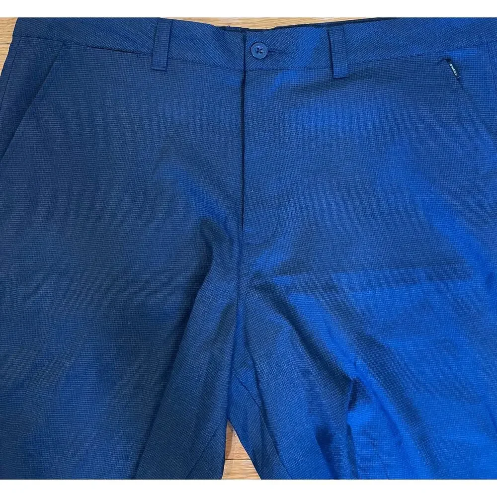 O'Neill Mens Walking Shorts Navy Blue Stripe Hiking Carson‎ Size 40